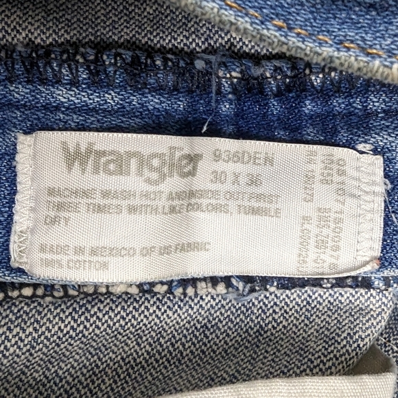 VTG Wrangler Distressed Raw Hem High Waist Mom Jeans - Picture 5 of 12